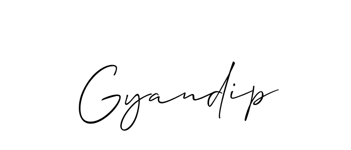 Make a short Gyandip signature style. Manage your documents anywhere anytime using Allison_Script. Create and add eSignatures, submit forms, share and send files easily. Gyandip signature style 2 images and pictures png