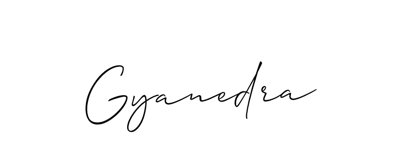 Make a beautiful signature design for name Gyanedra. With this signature (Allison_Script) style, you can create a handwritten signature for free. Gyanedra signature style 2 images and pictures png