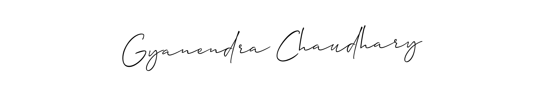 Design your own signature with our free online signature maker. With this signature software, you can create a handwritten (Allison_Script) signature for name Gyanendra Chaudhary. Gyanendra Chaudhary signature style 2 images and pictures png