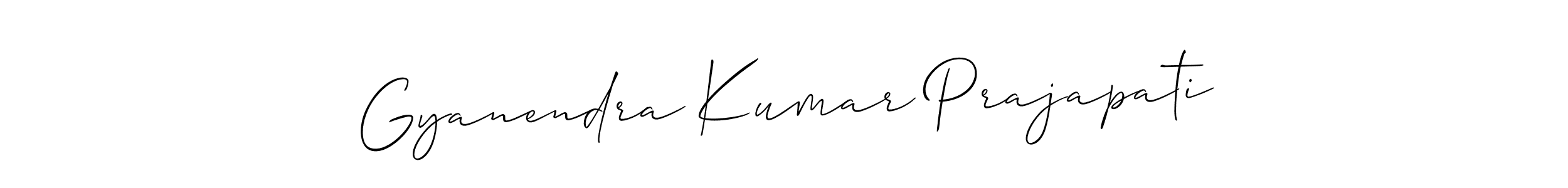Similarly Allison_Script is the best handwritten signature design. Signature creator online .You can use it as an online autograph creator for name Gyanendra Kumar Prajapati. Gyanendra Kumar Prajapati signature style 2 images and pictures png