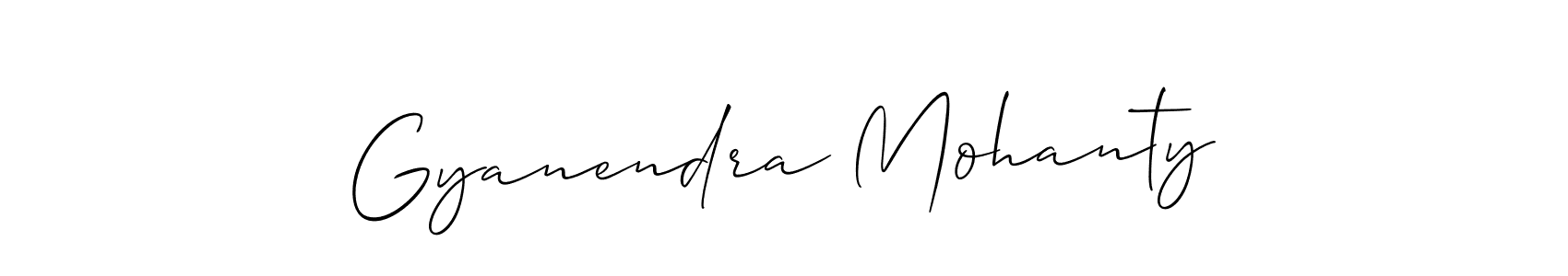 Design your own signature with our free online signature maker. With this signature software, you can create a handwritten (Allison_Script) signature for name Gyanendra Mohanty. Gyanendra Mohanty signature style 2 images and pictures png