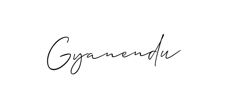 The best way (Allison_Script) to make a short signature is to pick only two or three words in your name. The name Gyanendu include a total of six letters. For converting this name. Gyanendu signature style 2 images and pictures png