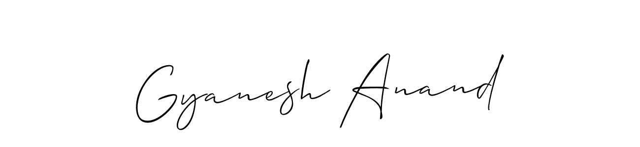 This is the best signature style for the Gyanesh Anand name. Also you like these signature font (Allison_Script). Mix name signature. Gyanesh Anand signature style 2 images and pictures png