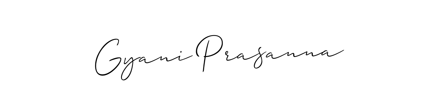 Gyani Prasanna stylish signature style. Best Handwritten Sign (Allison_Script) for my name. Handwritten Signature Collection Ideas for my name Gyani Prasanna. Gyani Prasanna signature style 2 images and pictures png