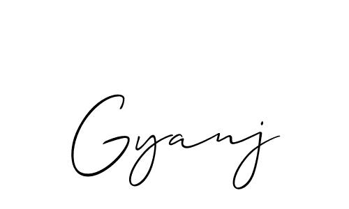 Check out images of Autograph of Gyanj name. Actor Gyanj Signature Style. Allison_Script is a professional sign style online. Gyanj signature style 2 images and pictures png
