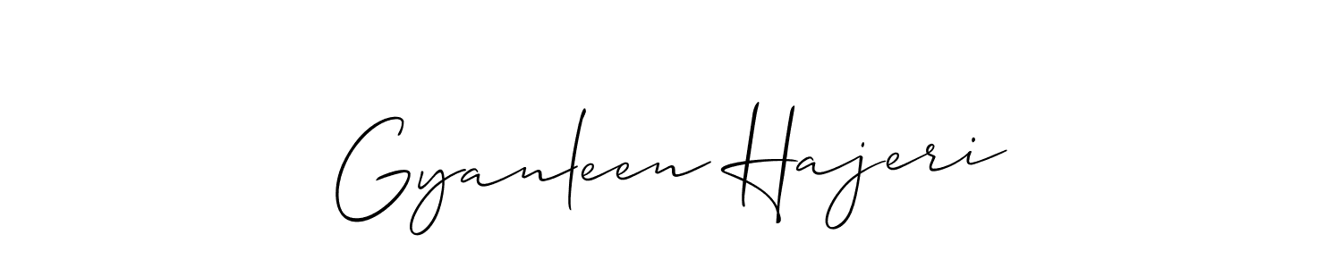 How to Draw Gyanleen Hajeri signature style? Allison_Script is a latest design signature styles for name Gyanleen Hajeri. Gyanleen Hajeri signature style 2 images and pictures png