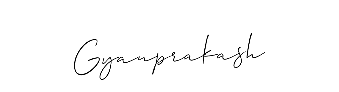 Design your own signature with our free online signature maker. With this signature software, you can create a handwritten (Allison_Script) signature for name Gyanprakash. Gyanprakash signature style 2 images and pictures png