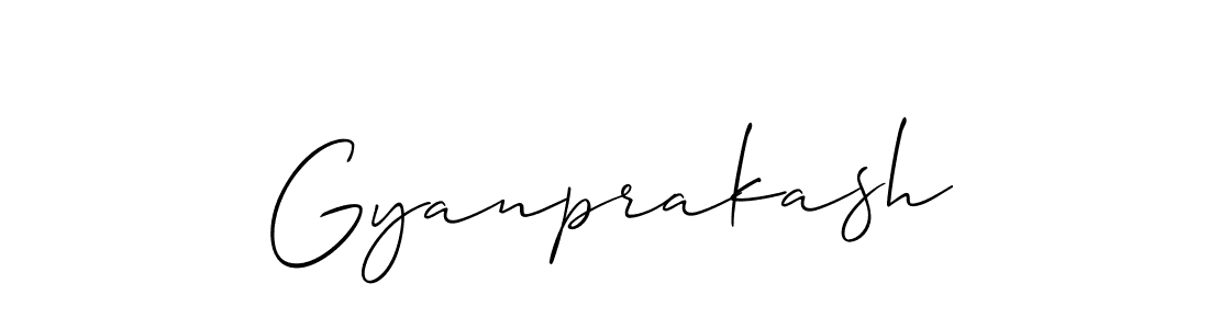 Design your own signature with our free online signature maker. With this signature software, you can create a handwritten (Allison_Script) signature for name Gyanprakash. Gyanprakash signature style 2 images and pictures png