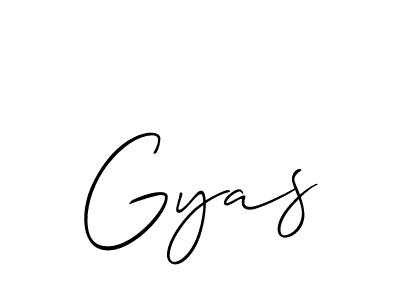 Similarly Allison_Script is the best handwritten signature design. Signature creator online .You can use it as an online autograph creator for name Gyas. Gyas signature style 2 images and pictures png