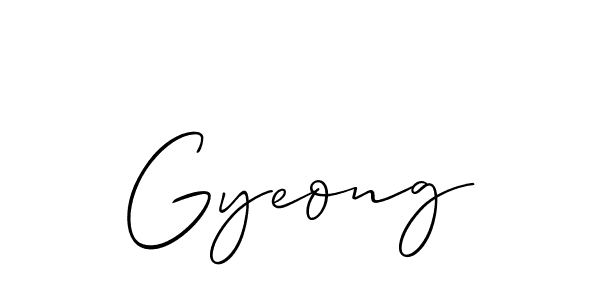 You should practise on your own different ways (Allison_Script) to write your name (Gyeong) in signature. don't let someone else do it for you. Gyeong signature style 2 images and pictures png