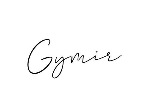 Create a beautiful signature design for name Gymir. With this signature (Allison_Script) fonts, you can make a handwritten signature for free. Gymir signature style 2 images and pictures png