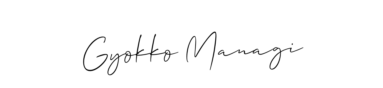 See photos of Gyokko Managi official signature by Spectra . Check more albums & portfolios. Read reviews & check more about Allison_Script font. Gyokko Managi signature style 2 images and pictures png