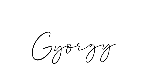 It looks lik you need a new signature style for name Gyorgy. Design unique handwritten (Allison_Script) signature with our free signature maker in just a few clicks. Gyorgy signature style 2 images and pictures png