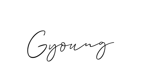 How to Draw Gyoung signature style? Allison_Script is a latest design signature styles for name Gyoung. Gyoung signature style 2 images and pictures png