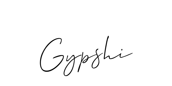 Create a beautiful signature design for name Gypshi. With this signature (Allison_Script) fonts, you can make a handwritten signature for free. Gypshi signature style 2 images and pictures png