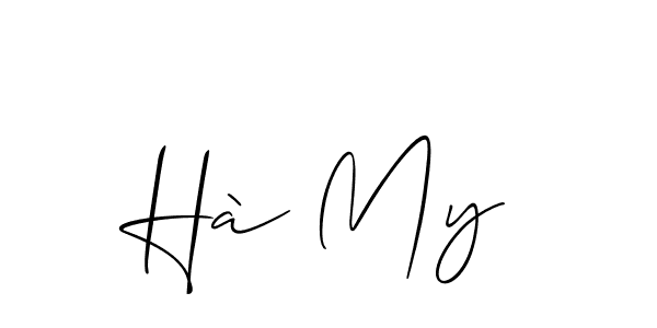 Make a beautiful signature design for name Hà My. Use this online signature maker to create a handwritten signature for free. Hà My signature style 2 images and pictures png
