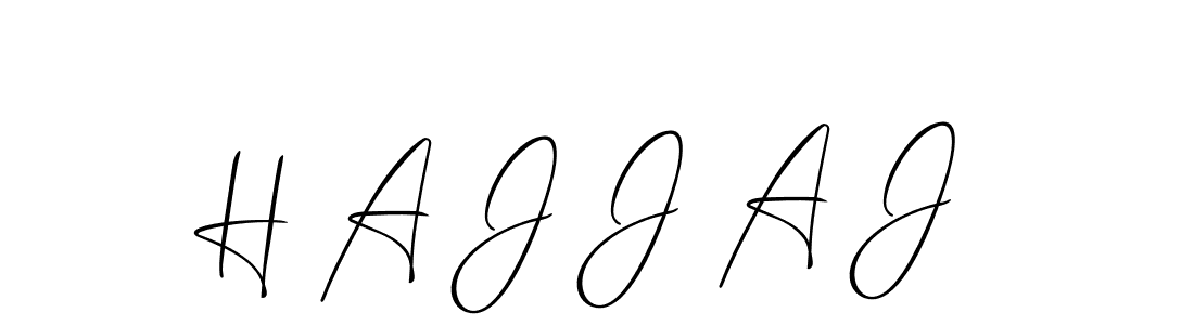 if you are searching for the best signature style for your name H A J J A J. so please give up your signature search. here we have designed multiple signature styles  using Allison_Script. H A J J A J signature style 2 images and pictures png