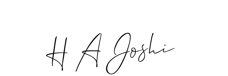 Make a short H A Joshi signature style. Manage your documents anywhere anytime using Allison_Script. Create and add eSignatures, submit forms, share and send files easily. H A Joshi signature style 2 images and pictures png