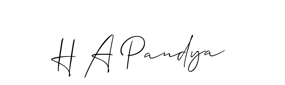 This is the best signature style for the H A Pandya name. Also you like these signature font (Allison_Script). Mix name signature. H A Pandya signature style 2 images and pictures png