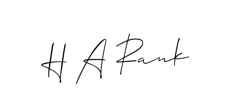 Make a beautiful signature design for name H A Rank. Use this online signature maker to create a handwritten signature for free. H A Rank signature style 2 images and pictures png