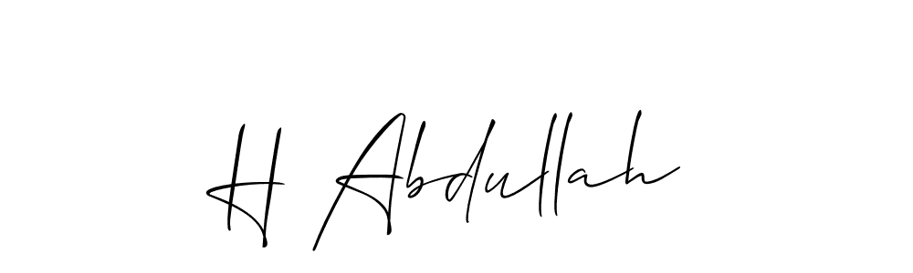 Similarly Allison_Script is the best handwritten signature design. Signature creator online .You can use it as an online autograph creator for name H Abdullah. H Abdullah signature style 2 images and pictures png