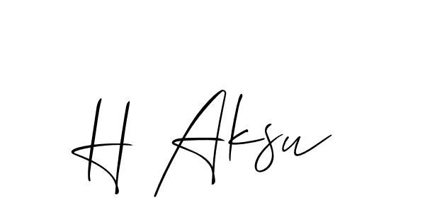 Check out images of Autograph of H Aksu name. Actor H Aksu Signature Style. Allison_Script is a professional sign style online. H Aksu signature style 2 images and pictures png