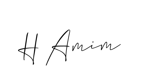 Check out images of Autograph of H Amim name. Actor H Amim Signature Style. Allison_Script is a professional sign style online. H Amim signature style 2 images and pictures png