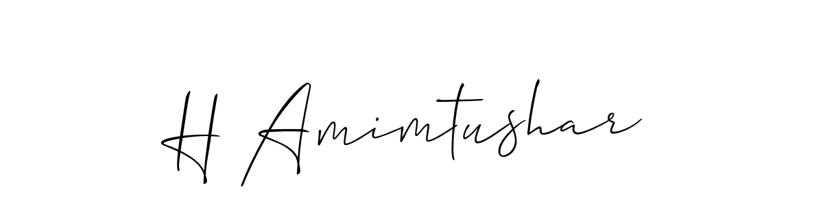 Similarly Allison_Script is the best handwritten signature design. Signature creator online .You can use it as an online autograph creator for name H Amimtushar. H Amimtushar signature style 2 images and pictures png