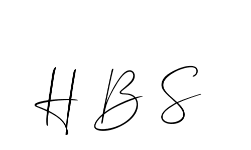 Also You can easily find your signature by using the search form. We will create H B S name handwritten signature images for you free of cost using Allison_Script sign style. H B S signature style 2 images and pictures png