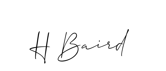 Best and Professional Signature Style for H Baird. Allison_Script Best Signature Style Collection. H Baird signature style 2 images and pictures png