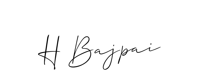 This is the best signature style for the H Bajpai name. Also you like these signature font (Allison_Script). Mix name signature. H Bajpai signature style 2 images and pictures png