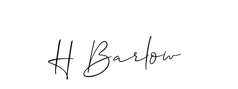 Make a beautiful signature design for name H Barlow. Use this online signature maker to create a handwritten signature for free. H Barlow signature style 2 images and pictures png