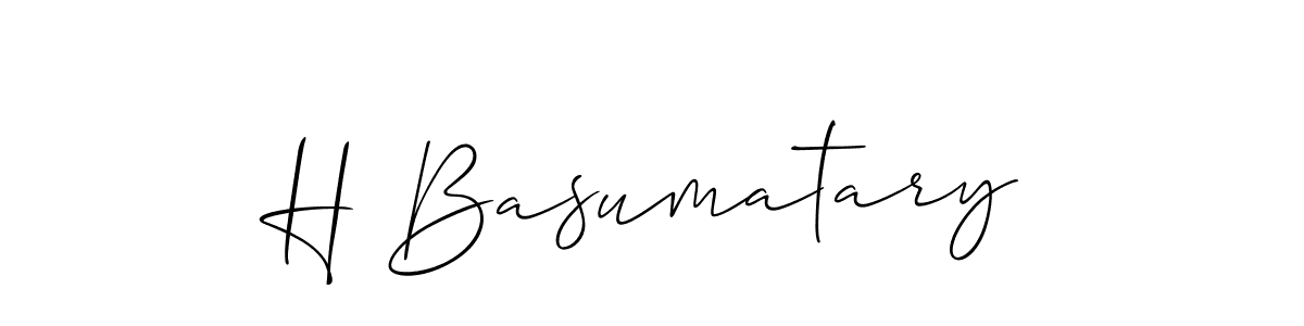 Make a beautiful signature design for name H Basumatary. Use this online signature maker to create a handwritten signature for free. H Basumatary signature style 2 images and pictures png