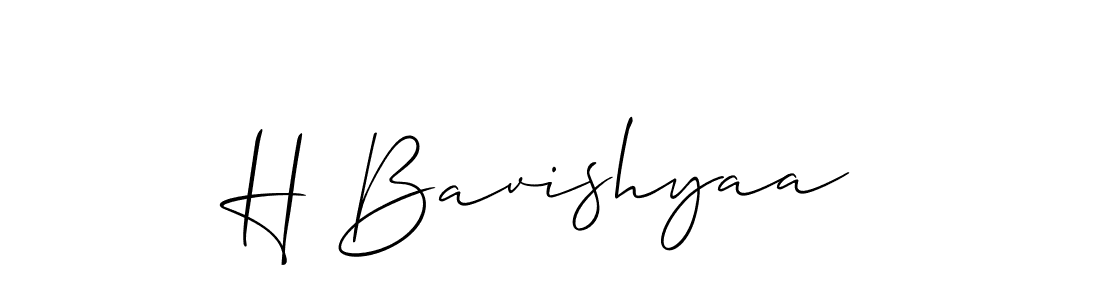 You should practise on your own different ways (Allison_Script) to write your name (H Bavishyaa) in signature. don't let someone else do it for you. H Bavishyaa signature style 2 images and pictures png