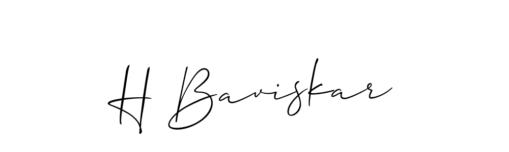 Once you've used our free online signature maker to create your best signature Allison_Script style, it's time to enjoy all of the benefits that H Baviskar name signing documents. H Baviskar signature style 2 images and pictures png
