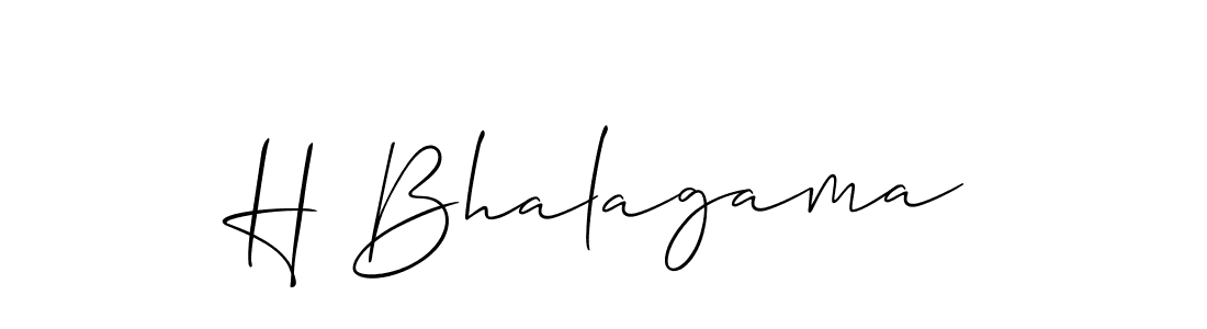 How to make H Bhalagama signature? Allison_Script is a professional autograph style. Create handwritten signature for H Bhalagama name. H Bhalagama signature style 2 images and pictures png