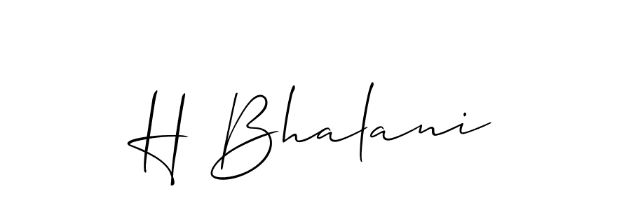 How to Draw H Bhalani signature style? Allison_Script is a latest design signature styles for name H Bhalani. H Bhalani signature style 2 images and pictures png