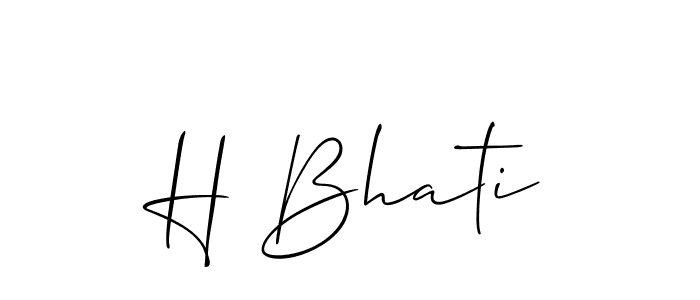 Once you've used our free online signature maker to create your best signature Allison_Script style, it's time to enjoy all of the benefits that H Bhati name signing documents. H Bhati signature style 2 images and pictures png