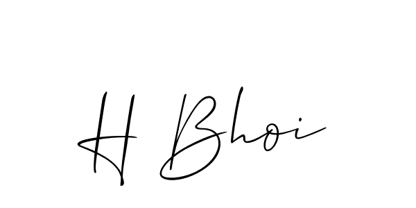 H Bhoi stylish signature style. Best Handwritten Sign (Allison_Script) for my name. Handwritten Signature Collection Ideas for my name H Bhoi. H Bhoi signature style 2 images and pictures png