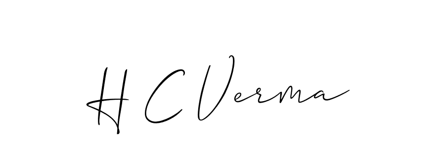 You should practise on your own different ways (Allison_Script) to write your name (H C Verma) in signature. don't let someone else do it for you. H C Verma signature style 2 images and pictures png