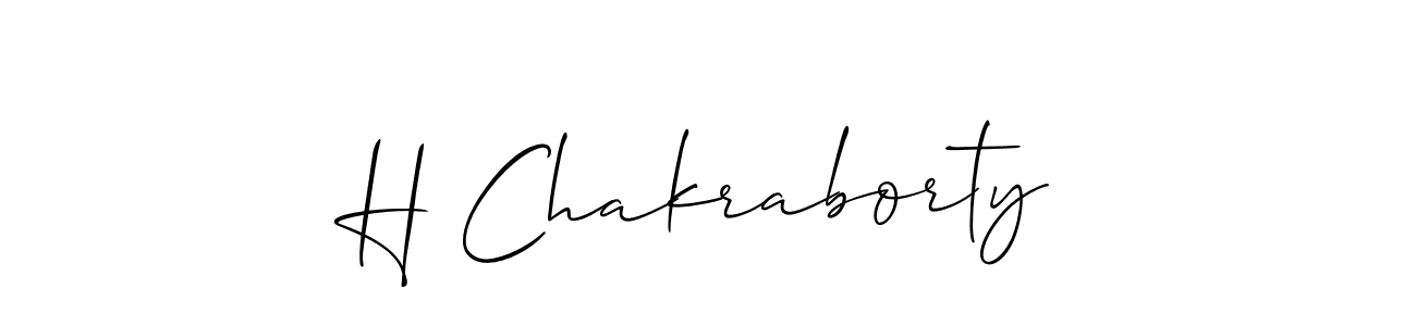 Similarly Allison_Script is the best handwritten signature design. Signature creator online .You can use it as an online autograph creator for name H Chakraborty. H Chakraborty signature style 2 images and pictures png