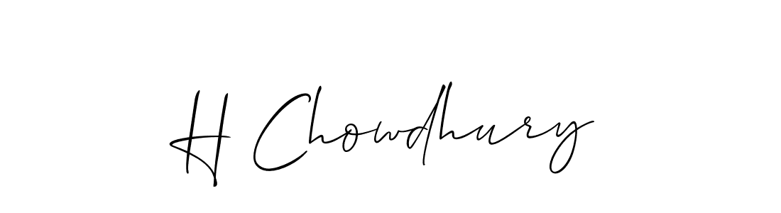 Make a short H Chowdhury signature style. Manage your documents anywhere anytime using Allison_Script. Create and add eSignatures, submit forms, share and send files easily. H Chowdhury signature style 2 images and pictures png