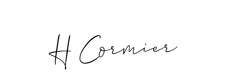 Check out images of Autograph of H Cormier name. Actor H Cormier Signature Style. Allison_Script is a professional sign style online. H Cormier signature style 2 images and pictures png