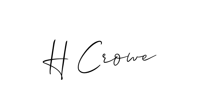 You can use this online signature creator to create a handwritten signature for the name H Crowe. This is the best online autograph maker. H Crowe signature style 2 images and pictures png