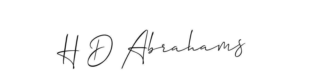 Check out images of Autograph of H D Abrahams name. Actor H D Abrahams Signature Style. Allison_Script is a professional sign style online. H D Abrahams signature style 2 images and pictures png