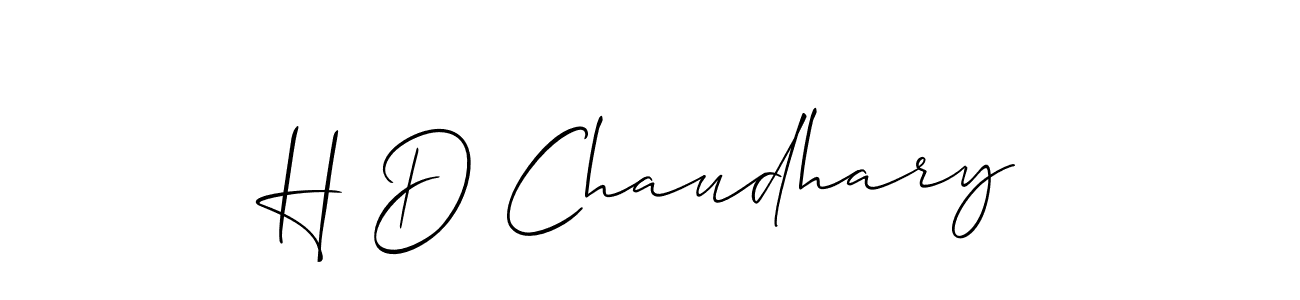 Also we have H D Chaudhary name is the best signature style. Create professional handwritten signature collection using Allison_Script autograph style. H D Chaudhary signature style 2 images and pictures png