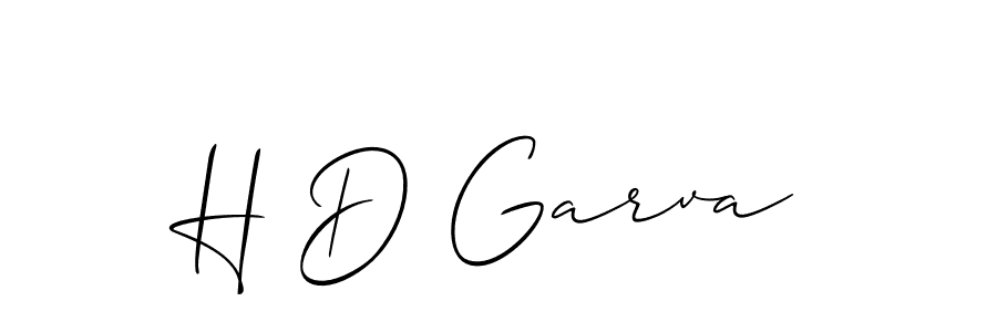 Make a beautiful signature design for name H D Garva. Use this online signature maker to create a handwritten signature for free. H D Garva signature style 2 images and pictures png