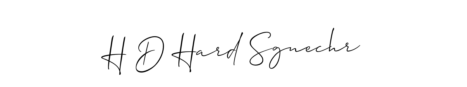 It looks lik you need a new signature style for name H D Hard Sgnechr. Design unique handwritten (Allison_Script) signature with our free signature maker in just a few clicks. H D Hard Sgnechr signature style 2 images and pictures png