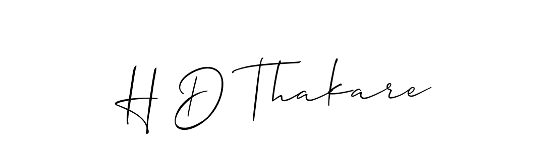 Allison_Script is a professional signature style that is perfect for those who want to add a touch of class to their signature. It is also a great choice for those who want to make their signature more unique. Get H D Thakare name to fancy signature for free. H D Thakare signature style 2 images and pictures png