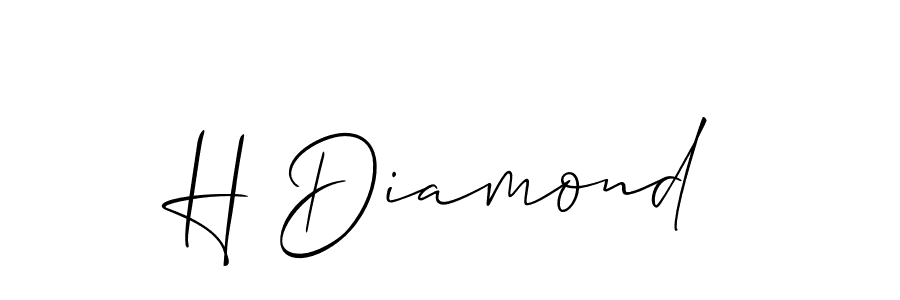 if you are searching for the best signature style for your name H Diamond. so please give up your signature search. here we have designed multiple signature styles  using Allison_Script. H Diamond signature style 2 images and pictures png